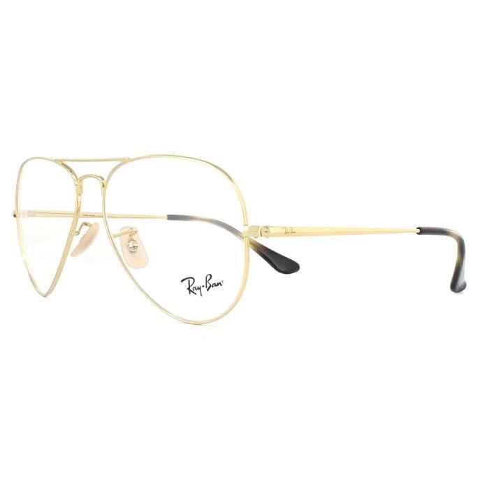 Lunettes Ray Ban 6489 Aviator 2500 Dore 58mm Verre Transparent Homme Dore Achat Vente lunettes de vue Lunettes Ray Ban 6489 Aviator 2500 Dore 58mm Verre Transparent Homme Homme Adulte Cdiscoun