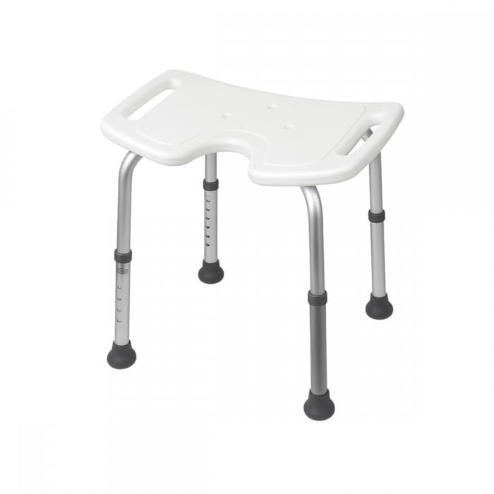 Mobiclinic, Tabouret de Douche, Modèle Bahia, Marque européenne, Tabouret Salle de Bain, Siège de Douche, Forme U