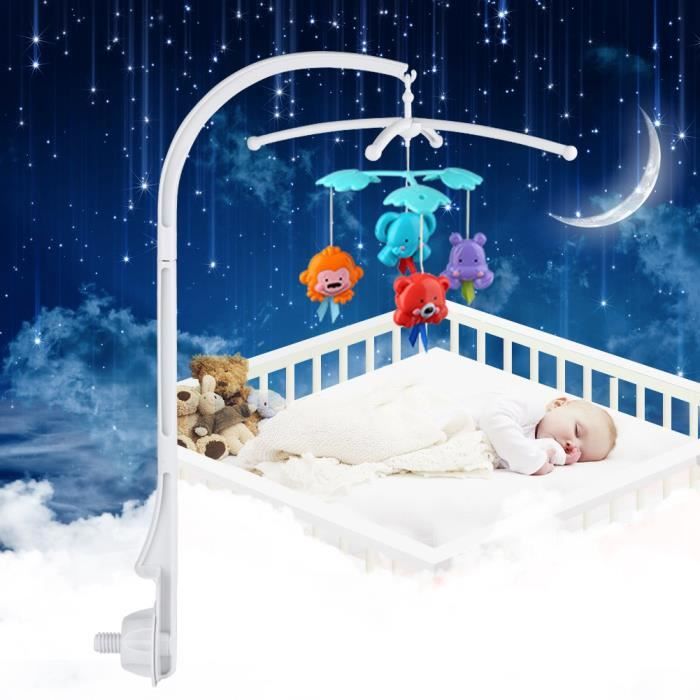 Support De Cloche De Berceau Concu Avec Des Trous De Suspension Facile A Installer Sur Le Lit De Bebe Cdiscount Puericulture Eveil Bebe