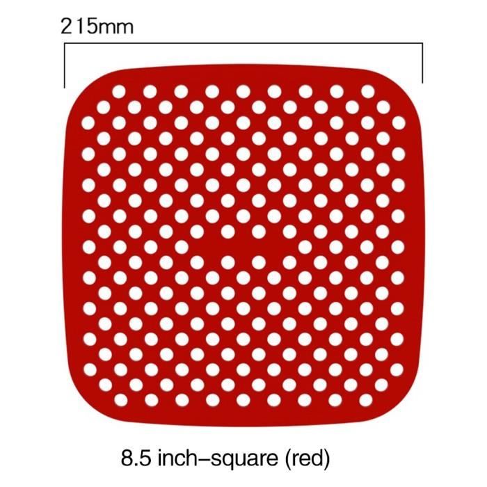 Tapis Silicone Antiadhesif 5 Tapis Cuisson Vapeur Silicone 16-25 Cm – Réutilisables Anti-Adhésifs – Maille Pour Légumes, Dim Sum