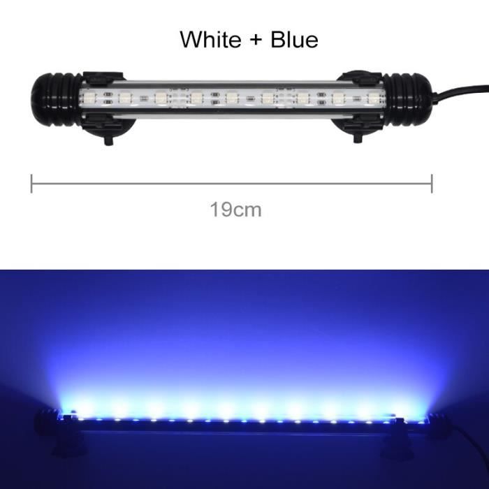 Lampe LED Submersible Pour Aquarium - 7 Couleurs, étanche, Longueurs 15cm Ou 45.5cm - 7