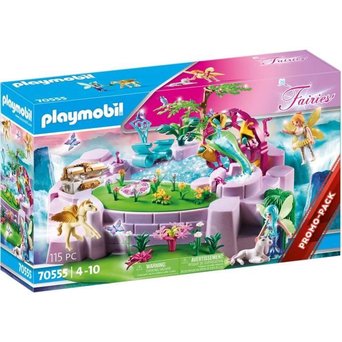 PLAYMOBIL Fairies - Mer de Magie dans la Pays de Fée - Jeu deau pour Enfants de 4 à 10 Ans