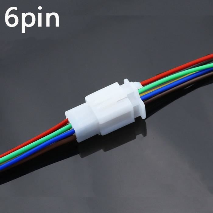 2/3/4/6 broches pour automobile Fil électrique Connecteur mâle câble  femelle Termin Multicolore
