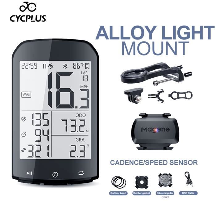 Compteur velo compteur de velo sans fil M1 GPS capteur de frequence cardiaque ANT MAGENE S3 Cadence vitesse H64 A4 B9724495 Cdiscount Sport
