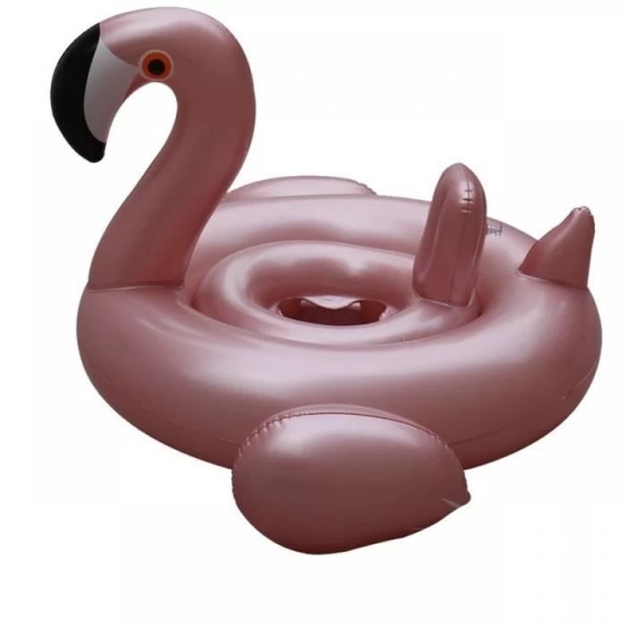 Bouée Flamant Rose Géante - Anneau De Natation Gonflable 74x70cm Pour Adulte