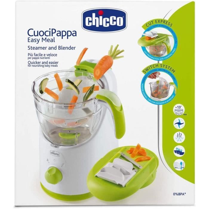 Chicco Easy Meal Cuiseur Vapeur Multifonction, Multicuiseur Bébés et
