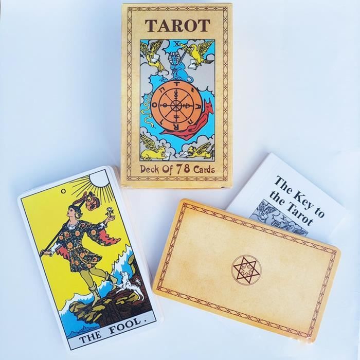 Jeu De 78 Cartes Tarot Classique Traditionnel – Divination & Voyance – Idéal Débutants & Famille – Design Significatif & Esthétique