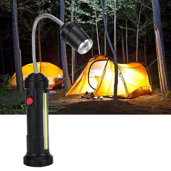 Lampe Torche LED Ultra Puissante,résistante à l'eau, 5modes d'éclairage,  mise au point réglable pour le camping, la chasse, de nuit - Cdiscount  Bricolage