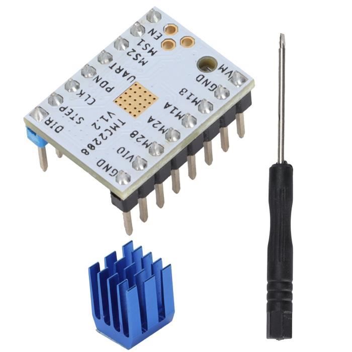 Lot De 2 Pilotes De Moteur Pas à Pas TMC2209 - Courant 2.5A - Mode UART - Pour Imprimante 3D, CNC - Silencieux Et Performants