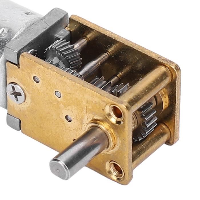 Ailao Moteur à Engrenage à Vis Sans Fin DC Micro DC Motoréducteur Autobloquant Vitesse Réglable Résistance à L'usure Moteur à Engrenage à Vis Sans Fin Pour Machine Industrielle DC24V 18W(050 TR/Min