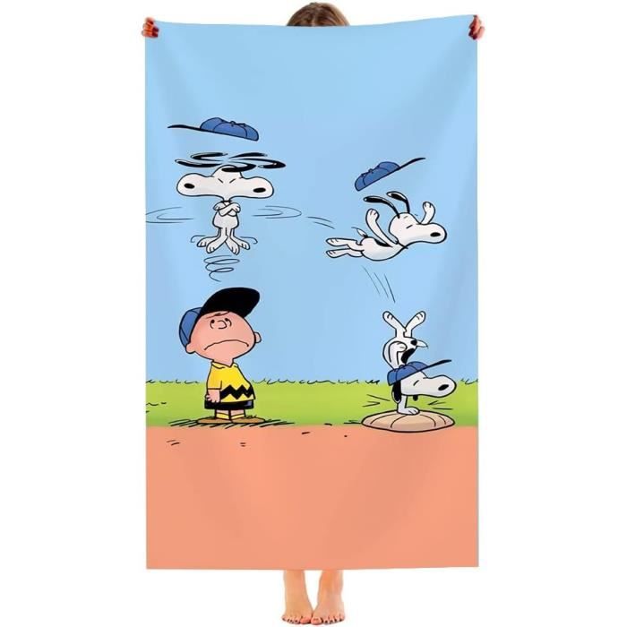 Serviette De Plage Baseball Microfibre Douce Absorbante