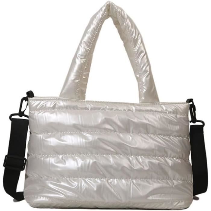 Sac Fourre-tout Matelassé Avon Classic Ivoire - Grand Format - Neuf