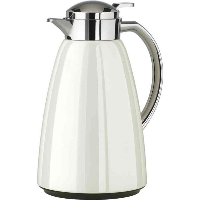 Pichet Isotherme - EMSA - CAMPO - 1 Litre - Blanc Brillant - 100% Hermétique