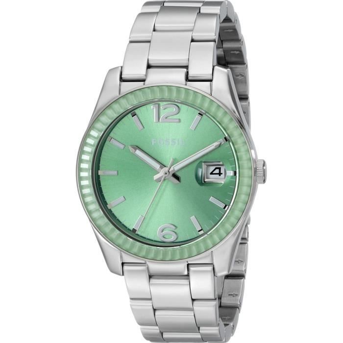 Montre Femme FOSSIL en Cuir Vert - ES4651 - Cleor