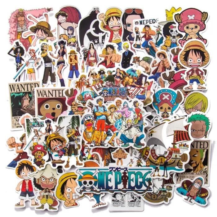 One Piece WANTED Stickers 10/25PCS