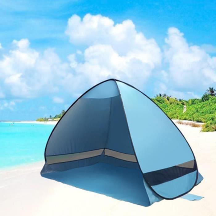 Tente de camping, tente pop-up pour 3 à 4 personnes, tente dôme étanche, coupe-vent, double