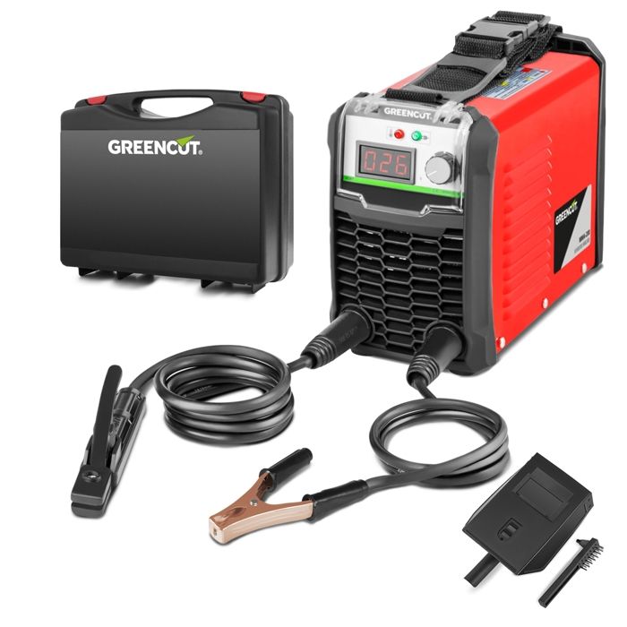 Soudeur DC Inverter, puissance entre 25A-200A, tension 230V, diamètres du fil 1.0mm-3.0mm. - Greencut MMA200