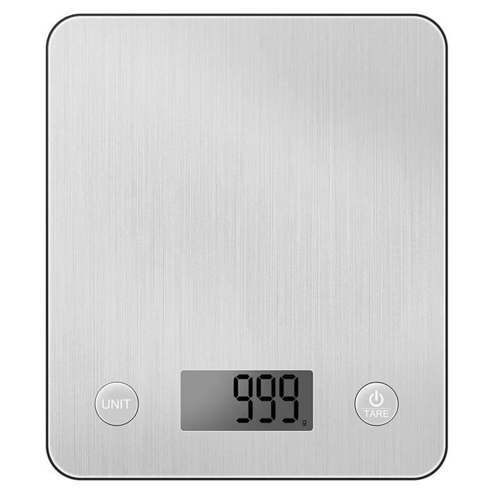 Numérique Balance de Cuisine Smart Digital Balance PréCision Balance Électronique Plateaux de table de pesée en acier inoxydable