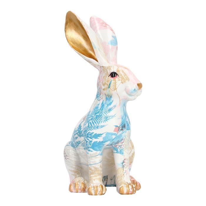 2 lapins neufs en résine - Décoration