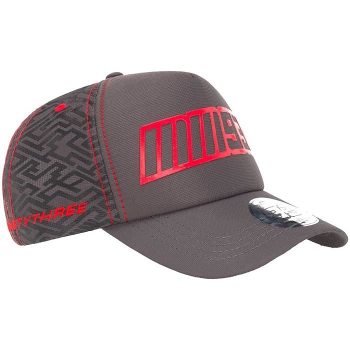 Casquette Baseball Marc Marquez Big 93 – Rouge, 100% Coton, Fermeture Velcro Réglable