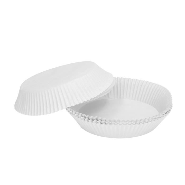 Lot De 200 Feuilles De Cuisson Rondes Anti-adhésives - Diamètre : 30 Cm - Papier Sulfurisé Airfryer - Pour Barbecue, Barbecue, Pizza, Gâteau, Friteuse à Air - Marron