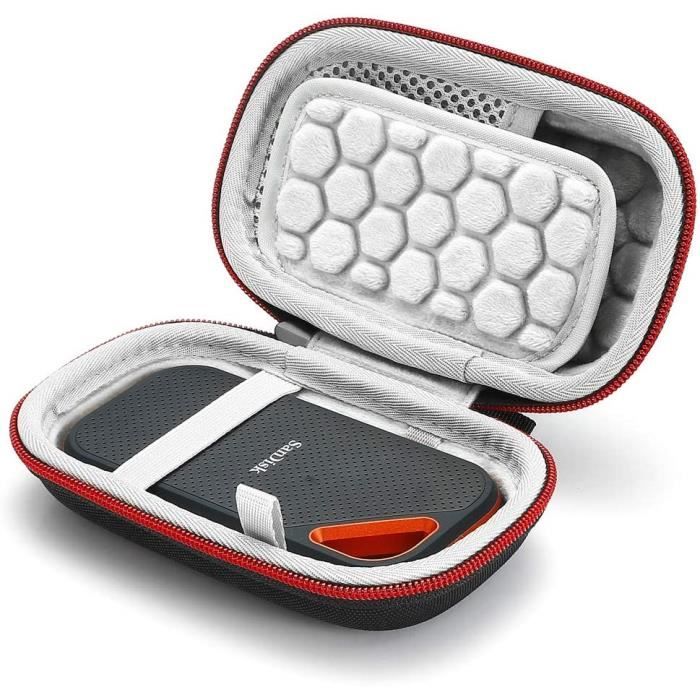 Étui De Protection Rigide NEON Pour 2 Disques Durs Ou SSD 2,5 Pouces – Orange