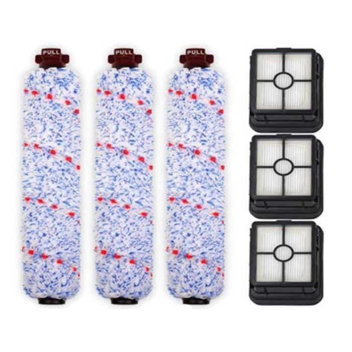 Robot aspirateur -Pièces de rechange pour aspirateur Bissell CrossWave PET PRO rouleaux et filtres à brosse multi-surfaces sans fil