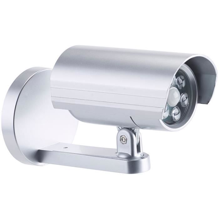 Caméra de surveillance factice 6 LED avec capteur PIR