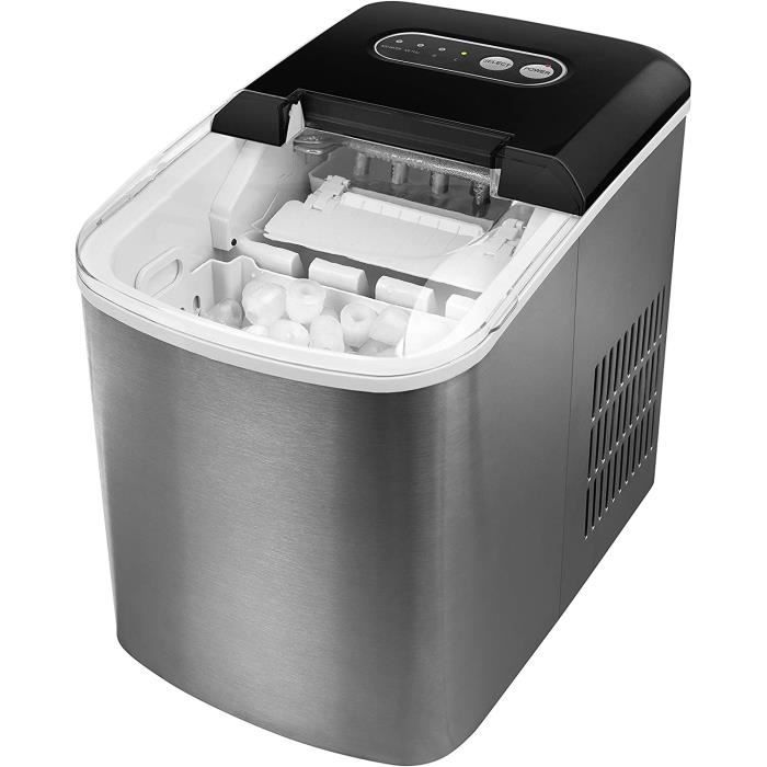 Machine à glaçons de 1,8 L, autonettoyante 3 en 1, pour la glace et les glaçons, peut faire de la glace, hacher de la glace et préparer de l'eau glacée pour la