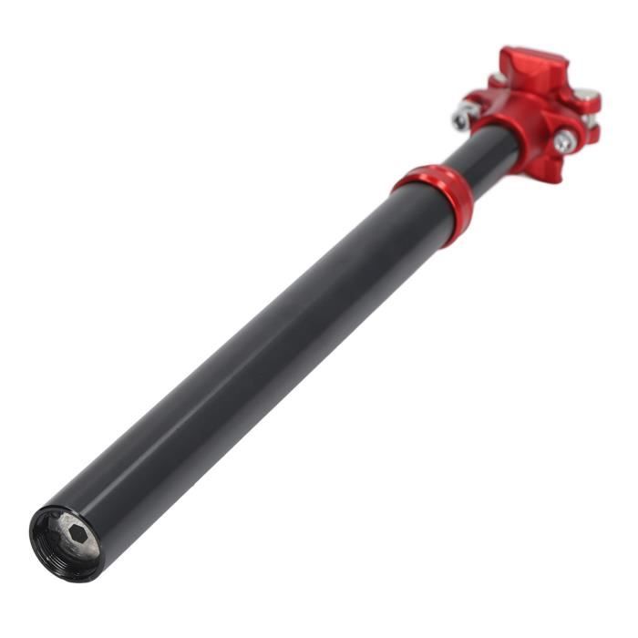Tige De Selle Suspendue PLATTBK – Alliage Alu, Amorti à Ressort, 27.2mm, 400mm, Pour VTT, Route Et BMX