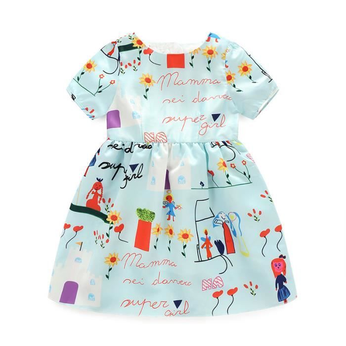 Robe multicolore fille hot sale