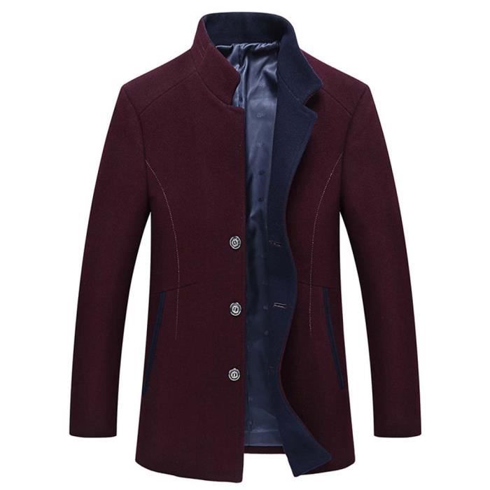 Manteau court rouge homme clearance