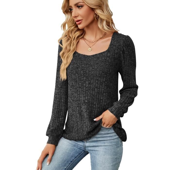 Pull col carré femme 2025