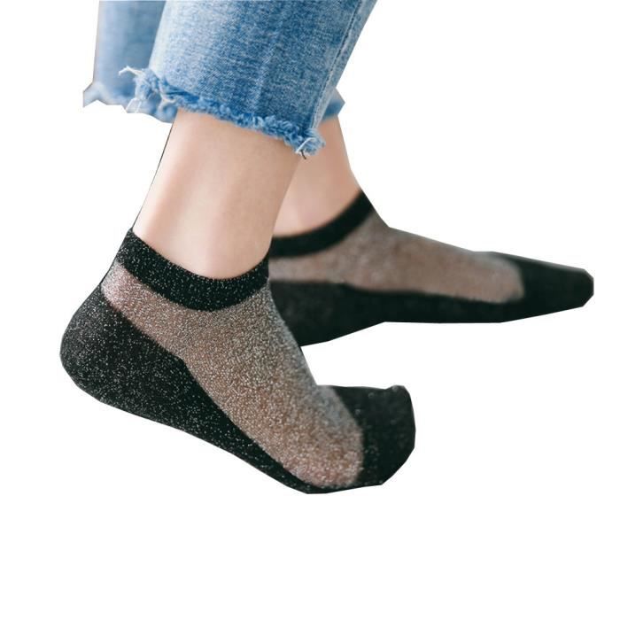 chaussettes transparentes