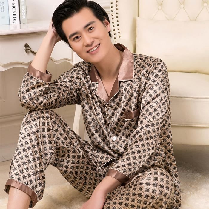 Pantalon De Pyjama Homme Léger Doublé - Molleton Brossé Doux, élastique, Avec Poches (95% Polyester, 5% élasthanne)