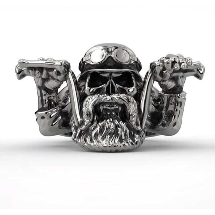 Bague biker femme sales