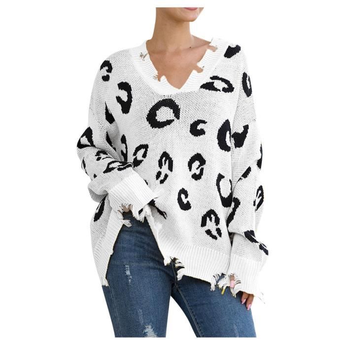 Chemisier Déchiré Effet Tricot - Gris, Taille Unique - Style Punk Streetwear - Neuf Avec étiquettes