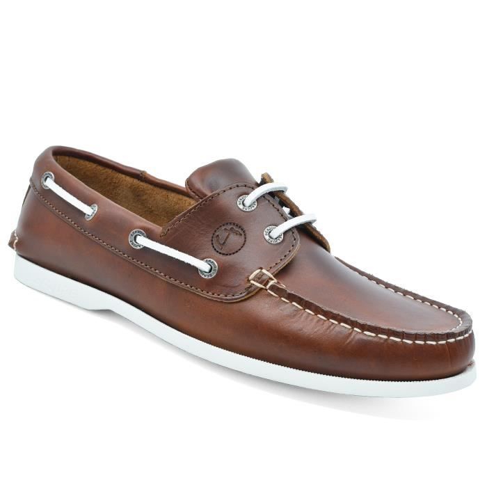 Chaussures Bateau Homme Seajure Silistar Cuir Marron Adulte