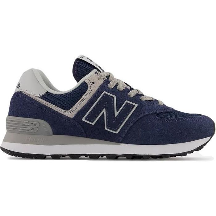 Chaussure pour Femme New Balance WL 574 - Bleu - Lacets - Textile