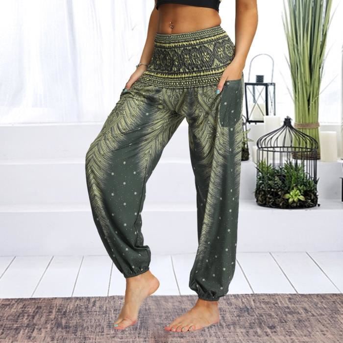 Pantalon yoga ample