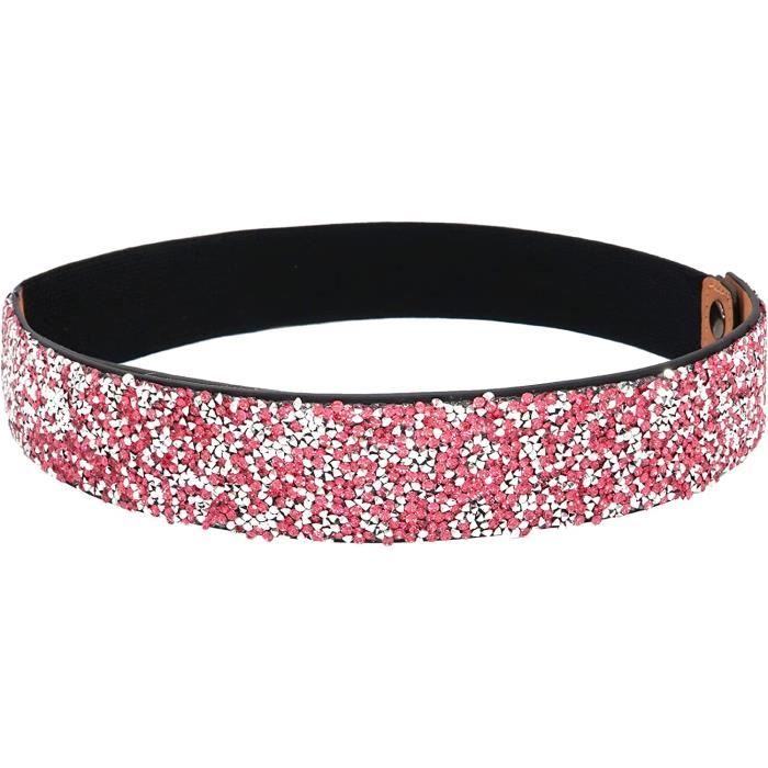 Ceinture large rose clearance