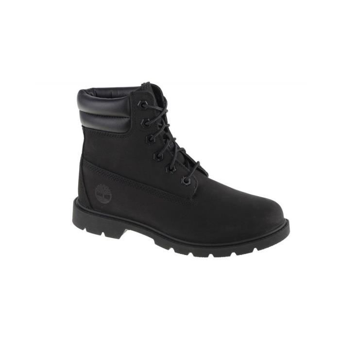 Bottes TIMBERLAND Linden Woods 6 IN en cuir noir pour femme adulte Noir Cdiscount Chaussures