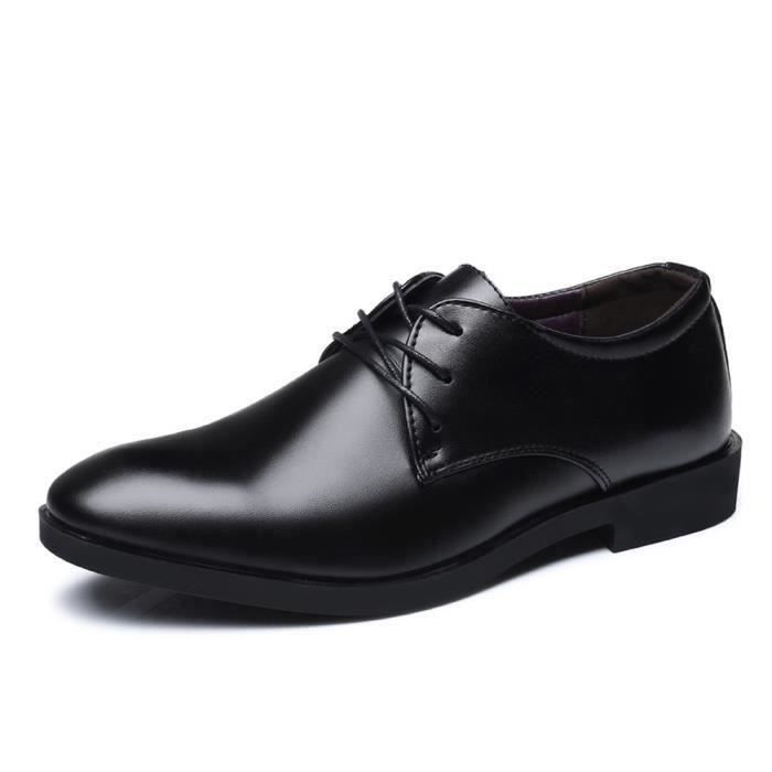derby cuir noir femme