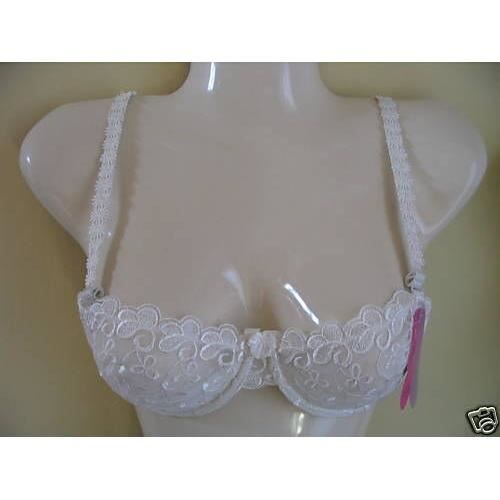 Soutien gorge corbeille en dentelle blanc - 75 B Blanc - Prêt-à-Porter
