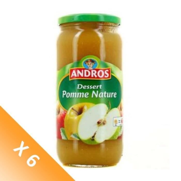 Lot De 6 Andros Compote Pomme Nature 730 G Achat Vente Verre Jetable 6xandros Compote Pomme Nature Cdiscount