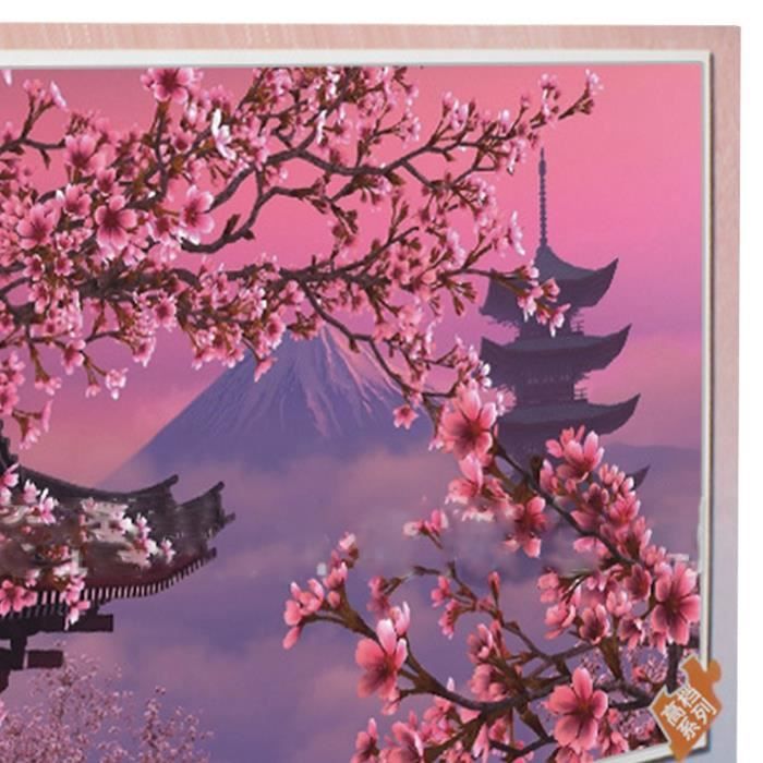 Puzzle 3D Paysage  Le Train de Sakura Lumineux – Pièces d'Exceptions