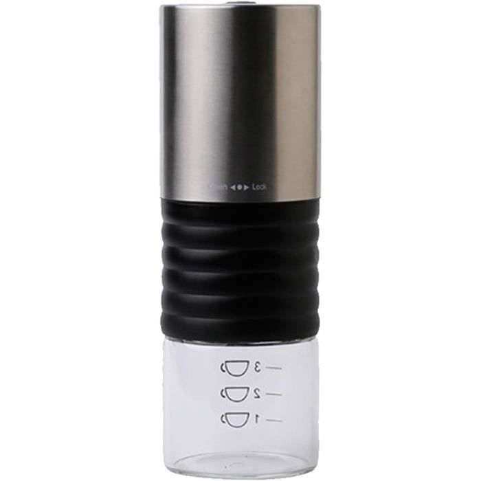 Moulin à Café Portable Électrique - Machine à Café Et Expresso Mini - Pour Maison, Bureau, Voyage - Acier Inoxydable