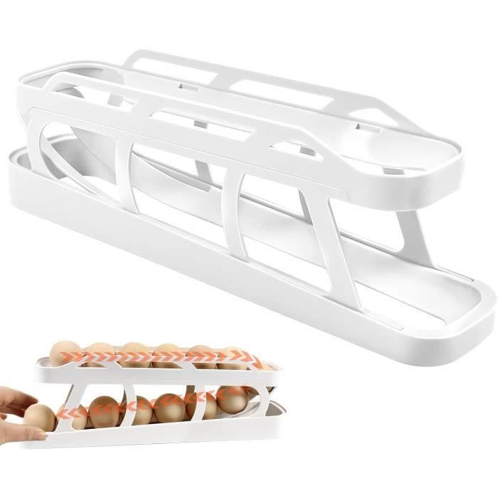 KHIRY Distributeur Oeufs 2 pièces, Distributeur Oeufs frigo, Support KHIRY Distributeur Oeufs 2 pièces, Distributeur Oeufs frigo, Support