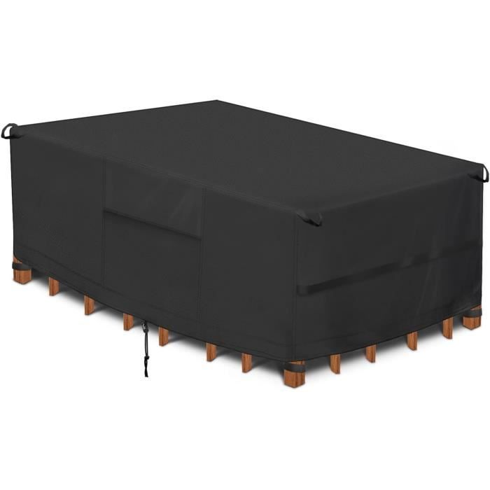 Housse Salon De Jardin Imperméable,420D Tissu Oxford Housse De Meubles,Pour Patio Table Chaises