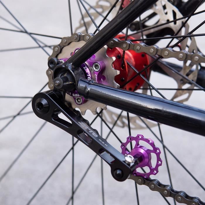 Alliage d’aluminium cyclisme chaîne de vélo monovitesse chaîne tendeur ZH
